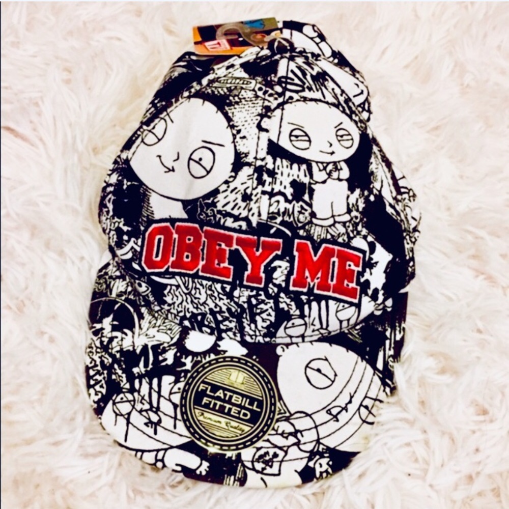 NWT Family Guy: Small/Medium Flatbill Obey Me Stewie Flatbill Hat